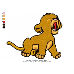 Lion Kid Embroidery Animal_14